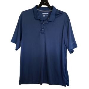 Reebok Golf Polo Mens 2XL Big & Tall Navy Blue Breathable Performance Wicking